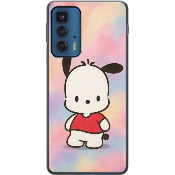 Motorola Edge 20 Pro Läpinäkyvä kuori Kawaii Sanrio Pochacco