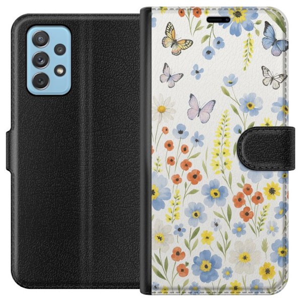 Samsung Galaxy A72 5G Lommeboketui Sommerblomster