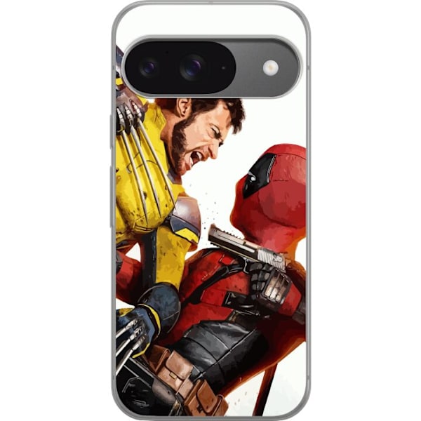 Google Pixel 9 Läpinäkyvä kuori Deadpool & Wolverine