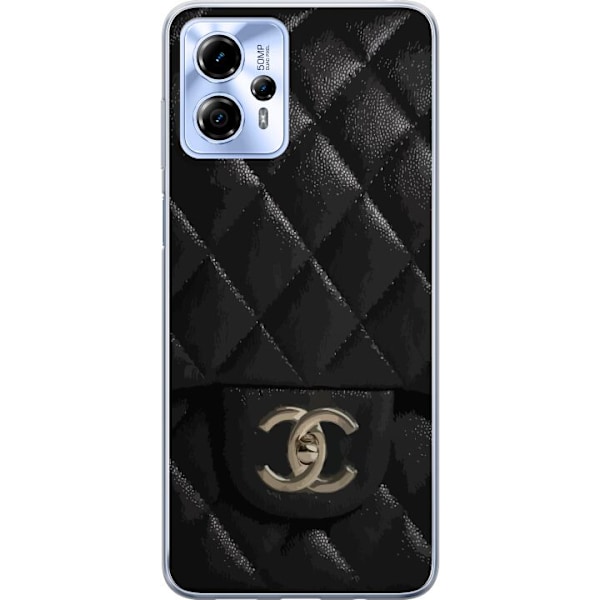 Motorola Moto G13 Läpinäkyvä kuori Chanel Musta