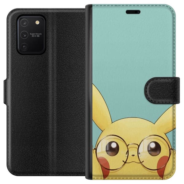 Kompatibel Tegnebogsetui til Samsung Galaxy S10 Lite Pikachu briller