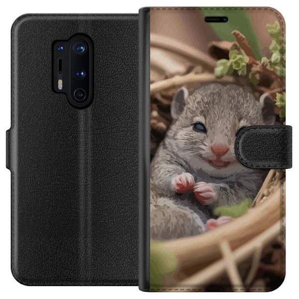 OnePlus 8 Pro Tegnebogsetui Rotte Smilende Dyremotiv By Motiv Urban Grafisk Design Populært Sjovt Motiv Kunstart Stil
