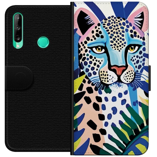 Huawei P40 lite E Plånboksfodral Vivid Leopard