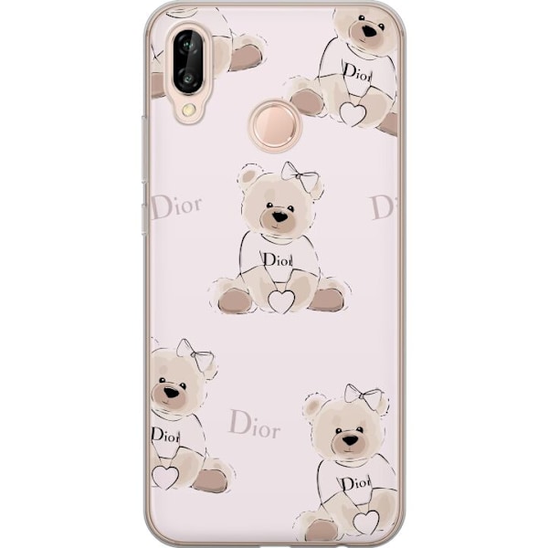 Huawei P20 lite Läpinäkyvä kuori Teddy Dior Vibes - ylellin