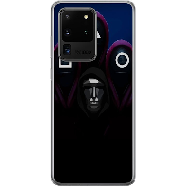 Samsung Galaxy S20 Ultra Genomskinligt Skal Squid Game Säsong 3 Nya Ikoner Populär Serie TV Motiv Asiatisk Drama Trend Ikoniskt Grafisk Design