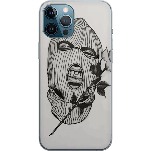 Apple iPhone 12 Pro Max Läpinäkyvä kuori Hiihtomaski Ros Katutyö Muotoilu Graafinen Kuvio Jännitys Kaupunkityyli Katutaidetta Naamiaiset Symboli
