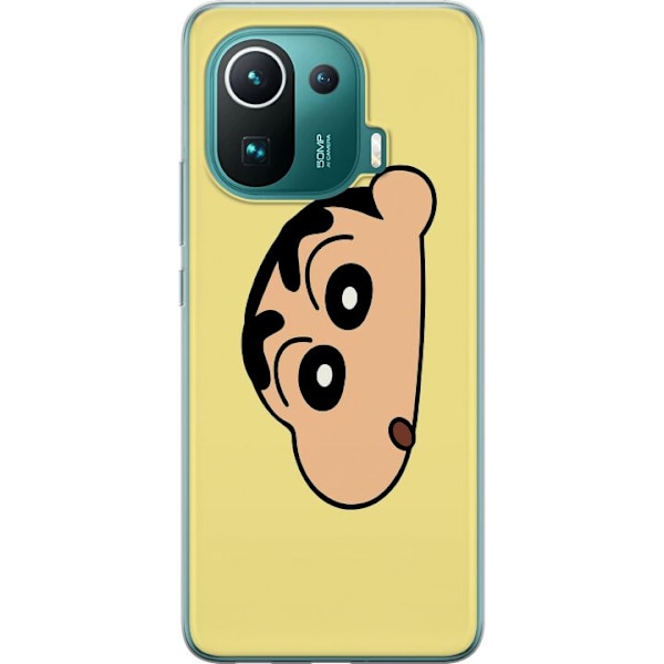 Xiaomi Mi 11 Pro Läpinäkyvä kuori Peeking Shinchan