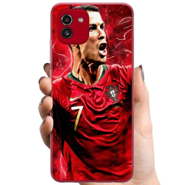 Samsung Galaxy A03 TPU Matkapuhelimen kuori Cristiano Ronaldo