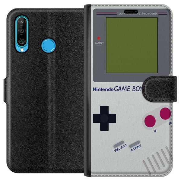 Kompatibelt Plånboksfodral till Huawei P30 lite Game Boy