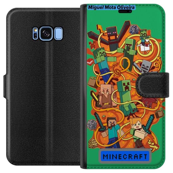 Kompatibelt Lommeboketui til Samsung Galaxy S8 Minecraft