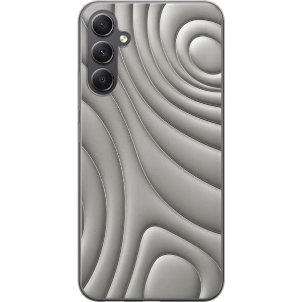 Samsung Galaxy A05s Genomskinligt Skal Silver Waves