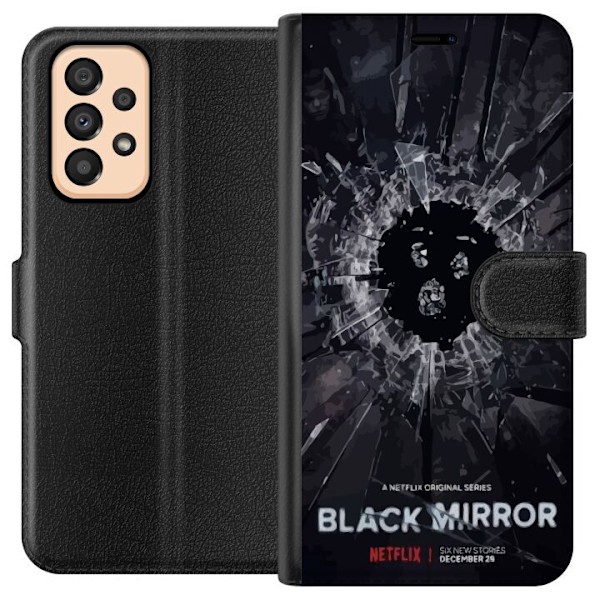 Samsung Galaxy A33 5G Lompakkokotelo Black Mirror Sci-Fi Netfl