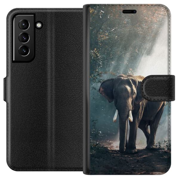 Kompatibelt Plånboksfodral till Samsung Galaxy S21+ 5G Elefant