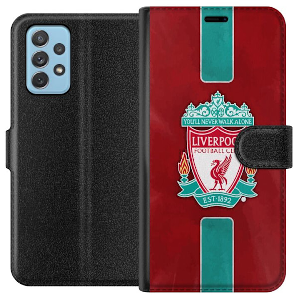 Samsung Galaxy A72 5G Lompakkokotelo Liverpool FC - Klassinen