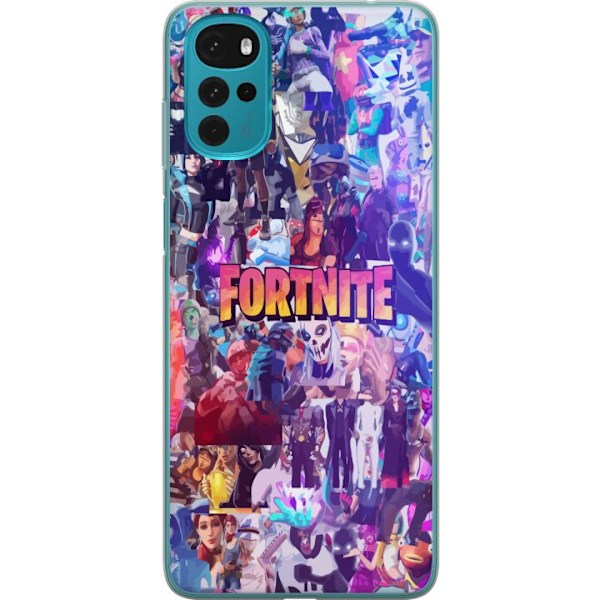 Motorola Moto G22 Gjennomsiktig deksel Fortnite