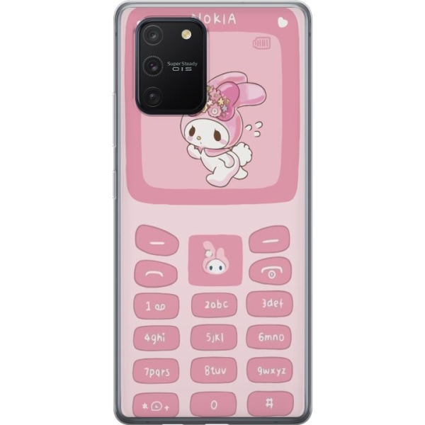 Samsung Galaxy S10 Lite Genomskinligt Skal Kawaii Pink Phone