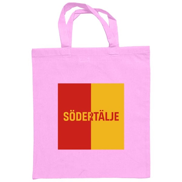 Mulepose | Holdbar Indkøbstaske i Stof Södertälje – fodbold Rosa one size
