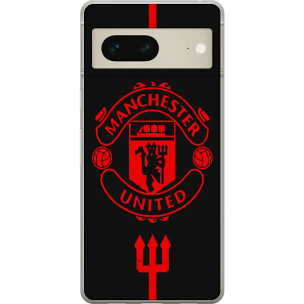 Google Pixel 7 Läpinäkyvä kuori ManchesterUnited