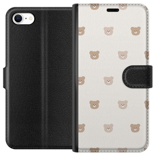 Apple iPhone 6 Lompakkokotelo Teddy-tausta - söpöt teddykarh