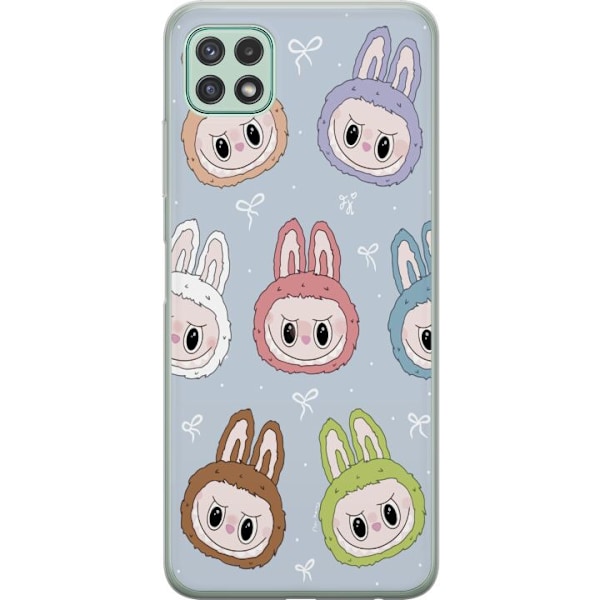 Samsung Galaxy A22 5G Genomskinligt Skal Labubu Star Pattern