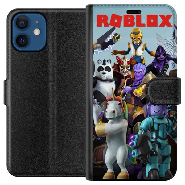 Kompatibel Tegnebogsetui til Apple iPhone 12 mini Roblox