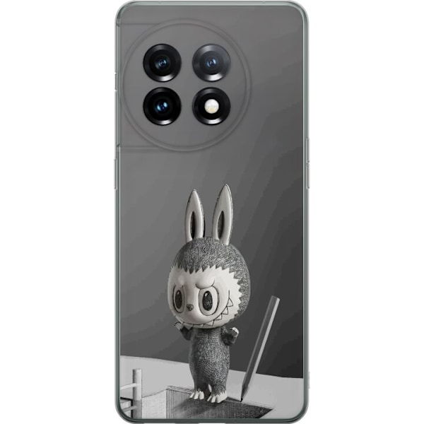OnePlus 11 Läpinäkyvä kuori Pop Mart MEGA LABUBU LABUBU Sketch 1000%