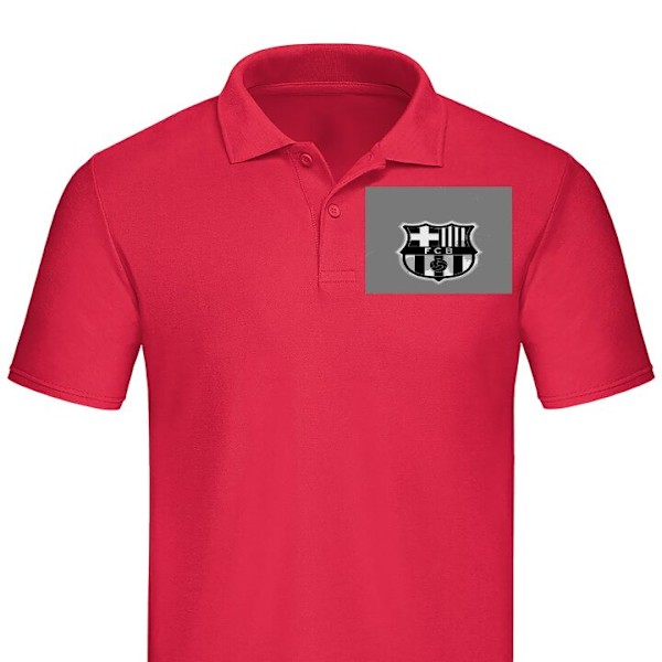 Poloshirt til Voksen | Elegant Poloshirt FCB Rød X-Large