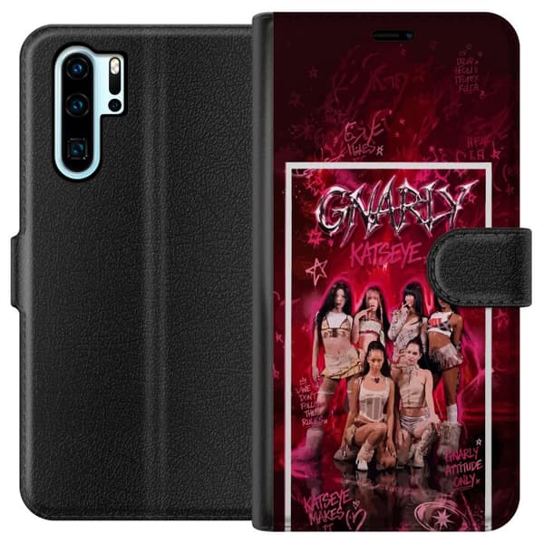 Kompatibelt Lommeboketui til Huawei P30 Pro KATSEYE rosa