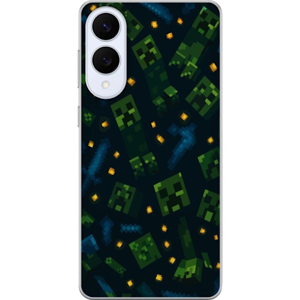 Samsung Galaxy S25 Edge Läpinäkyvä kuori Minecraft Dungeons Mob