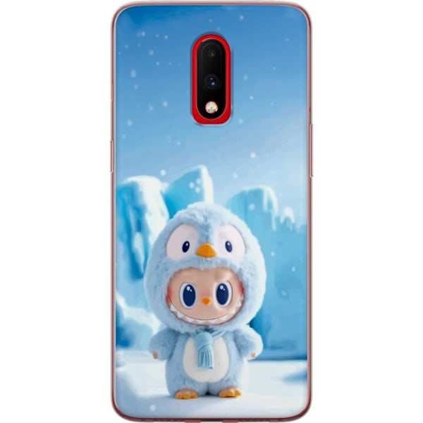 OnePlus 7 Läpinäkyvä kuori musta ritari fortnite