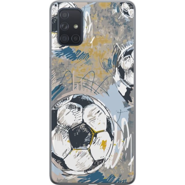 Samsung Galaxy A71 Gjennomsiktig deksel Fotball