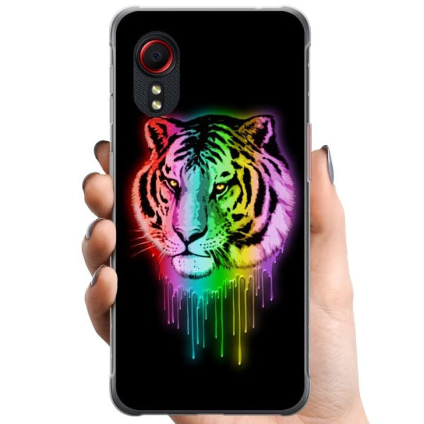 Samsung Galaxy Xcover 5 TPU Mobildeksel Neon Tiger