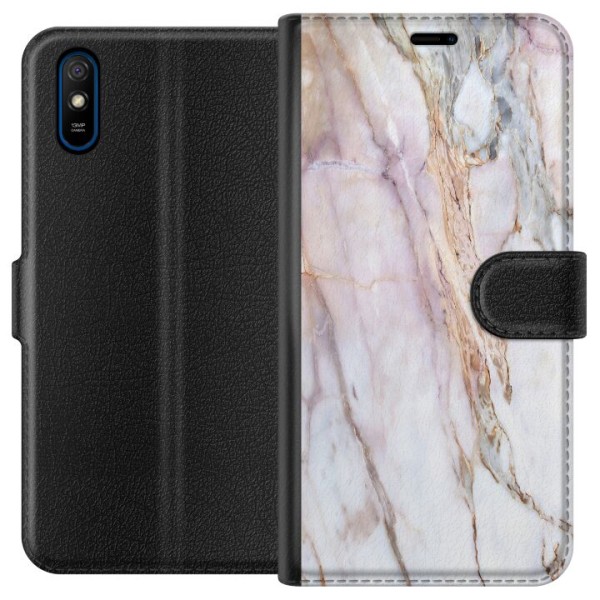 Xiaomi Redmi 9A Tegnebogsetui Marmor