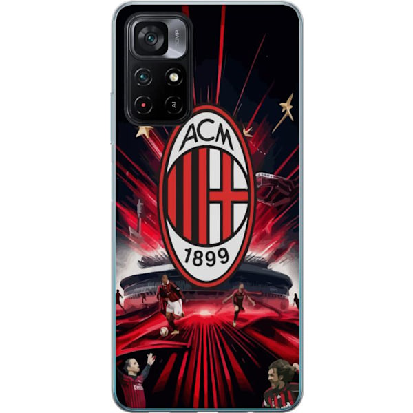 Xiaomi Poco M4 Pro 5G Gennemsigtig cover AC Milan