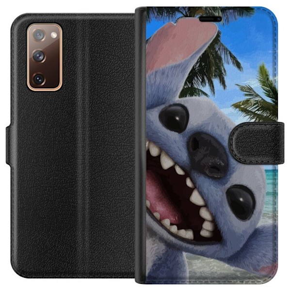 Samsung Galaxy S20 FE Plånboksfodral Stitch mobilskal med Palmer i söt vänskapsdesign