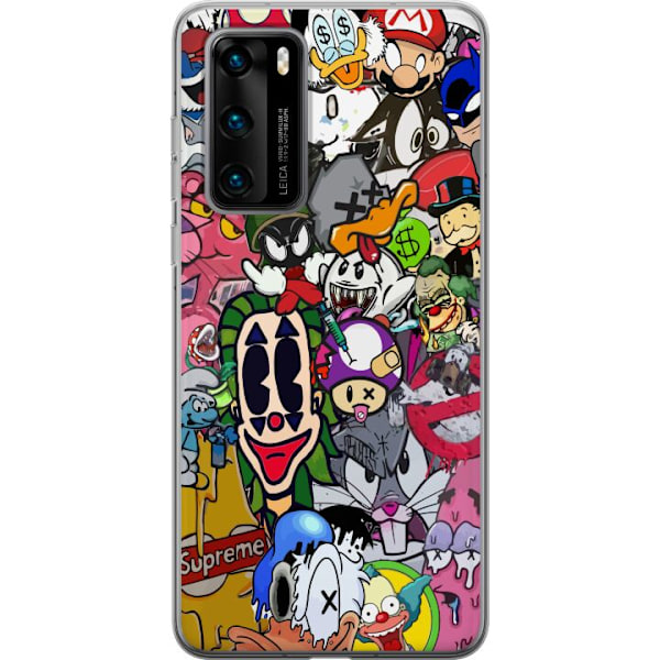 Huawei P40 Gennemsigtig cover Fortnite