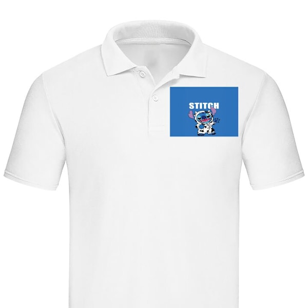 Poloshirt til Voksen | Elegant Poloshirt Sy Hvid Stor