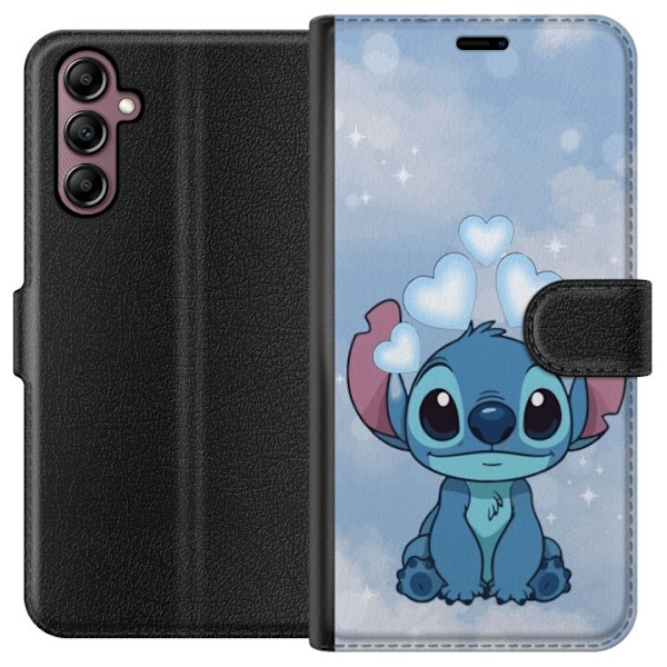 Samsung Galaxy A14 5G Plånboksfodral Stitch Hoppande Glädje