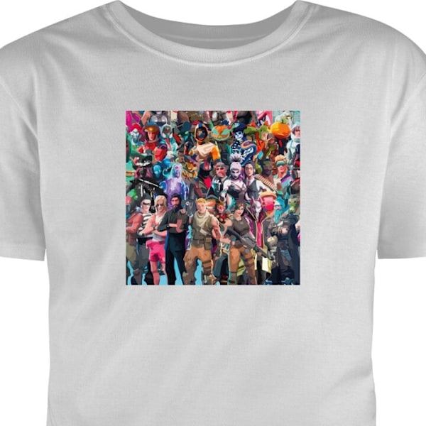 T-shirt för Vuxen | Klassisk Vuxen-T-shirt Fortnite grå M