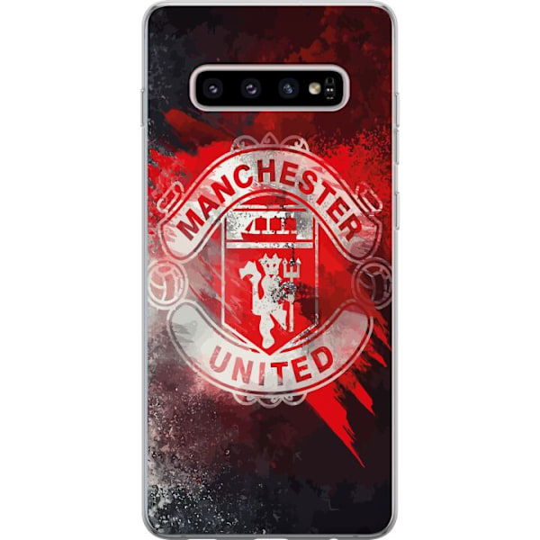 Samsung Galaxy S10+ Läpinäkyvä kuori Manchester United F.C.