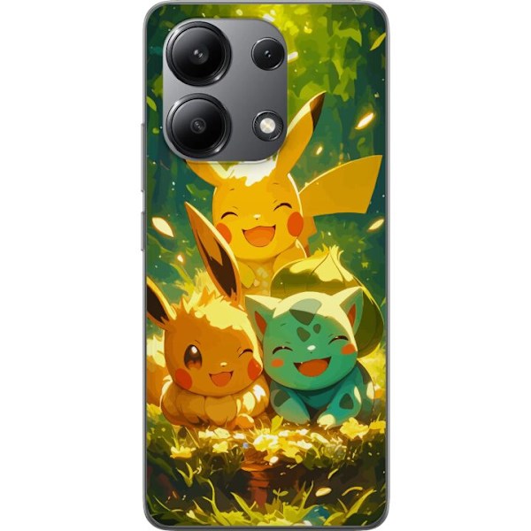 Xiaomi Redmi Note 13 4G Genomskinligt Skal Pixelmonster spelstil – färgstark design för retroälskande gamers