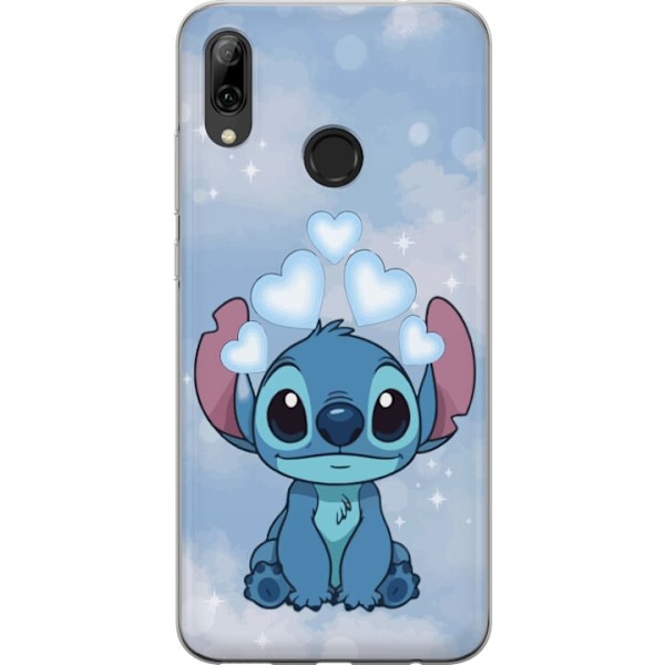 Huawei P smart 2019 Genomskinligt Skal Stitch Hoppande Glädje – Rolig Design för Present