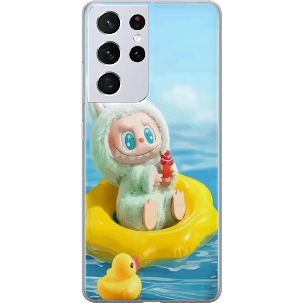 Samsung Galaxy S21 Ultra 5G Läpinäkyvä kuori Labubu Macaron-sarja