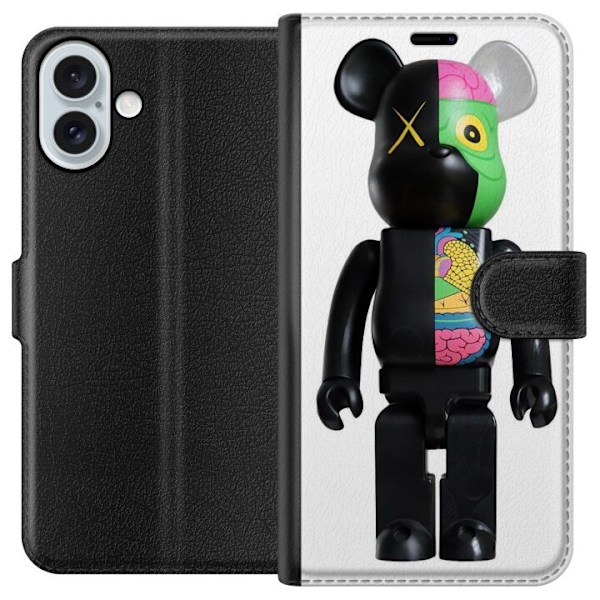 Apple iPhone 16 Plus Tegnebogsetui Bearbrick