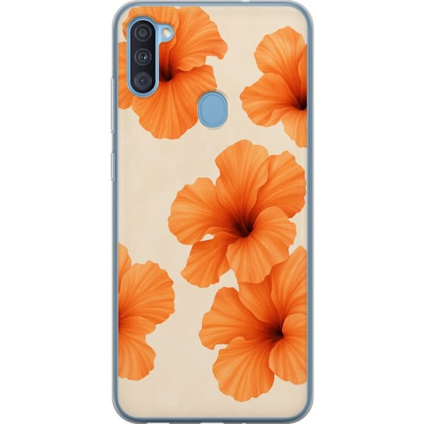 Samsung Galaxy A11 Gjennomsiktig deksel Papaya Punch