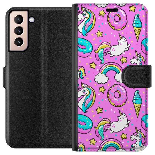 Kompatibelt Plånboksfodral till Samsung Galaxy S21 Unicorn
