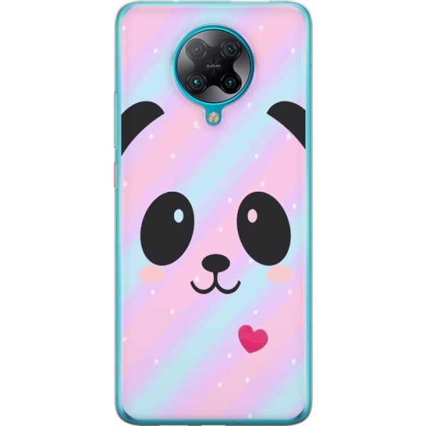 Xiaomi Poco F2 Pro Gjennomsiktig deksel Regnbue Panda