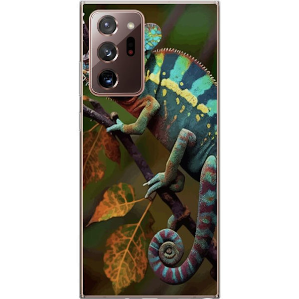 Samsung Galaxy Note20 Ultra Läpinäkyvä kuori Lisko Graafinen Streetwear Suunnittelu Eläinmalli Moderni Kaupunkityyli Suosittu Motiivi Luova Taide