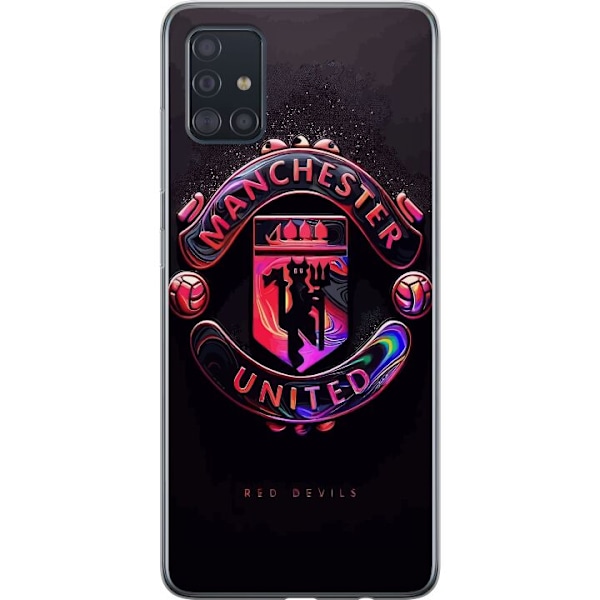 Samsung Galaxy A51 Genomskinligt Skal Manchester United