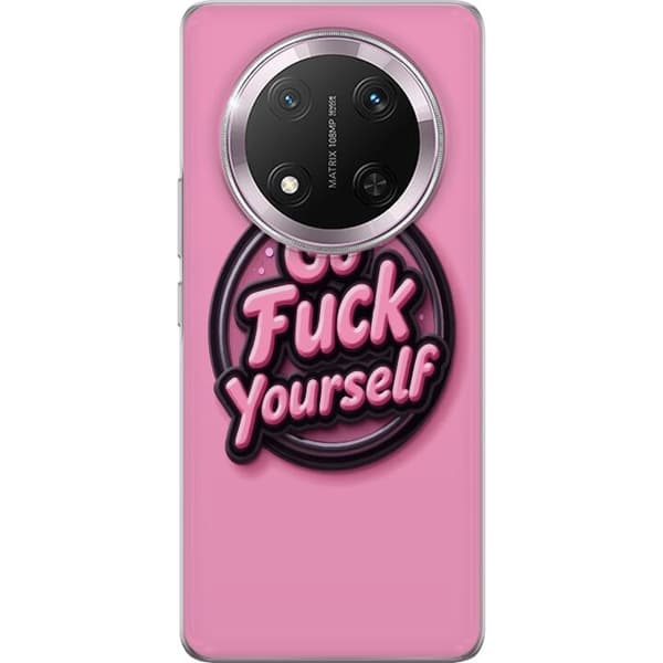 Kompatibelt Mobilskal till Honor Magic7 Lite Rosa 3D textposter